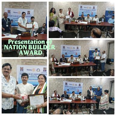 Presentation of Nation Builder Award (NBA)