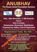 Attended ANUBHAB Rotary Zonal Foundation Seminar