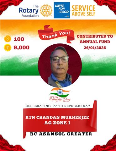 Donated 100 USD in Annual Fund in January 2026