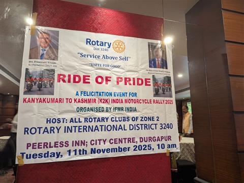 Felicitation of IFMR  Bikers India chapter