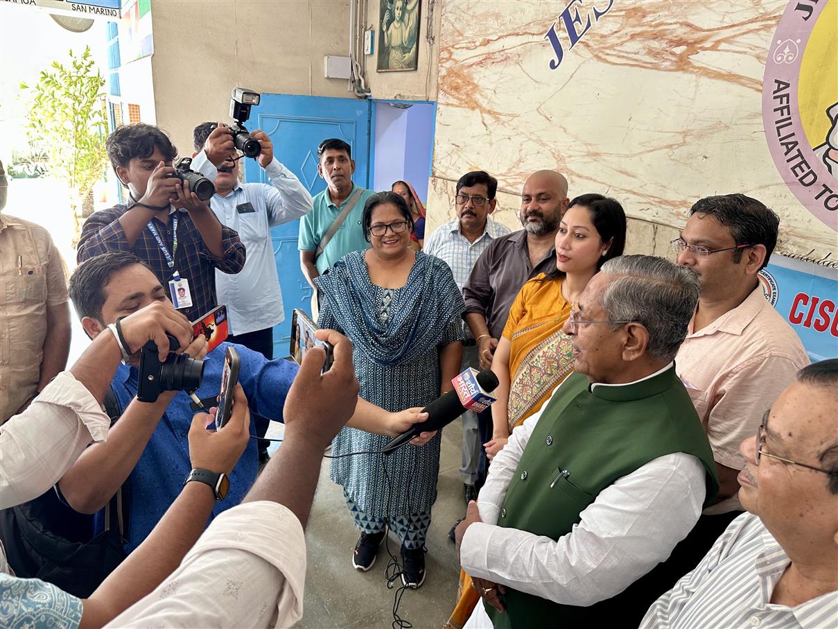 Press conference with Media Persons on Rotary