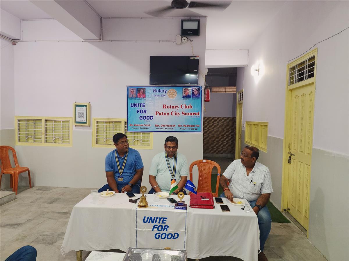 Club General Meeting of Rotary Patna City Samrat