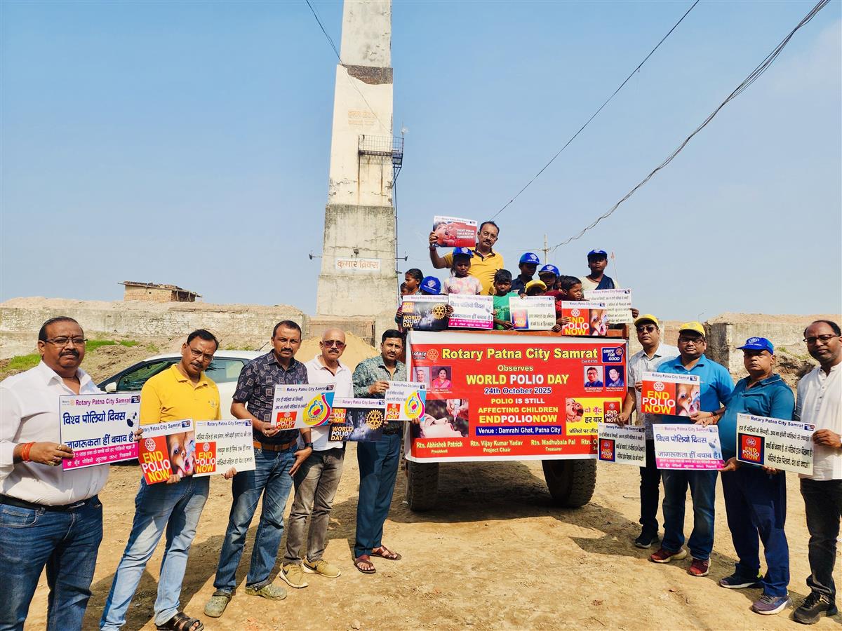 WORLD POLIO DAY RALLY AWARENESS IN SLUMS
