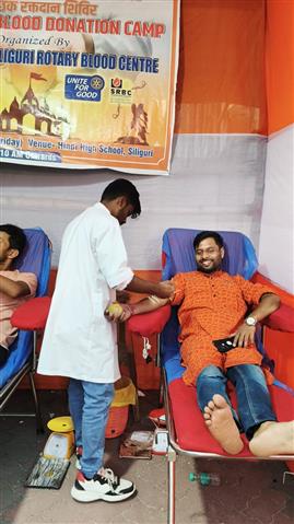 Paul P Harris Siliguri Rotary Blood Centre