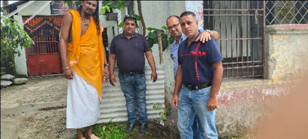 Tree plantation at Tikiapara Ashram 