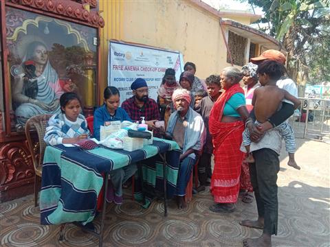 Anemia Check-up Camp at Rankini Mandir, Sonari