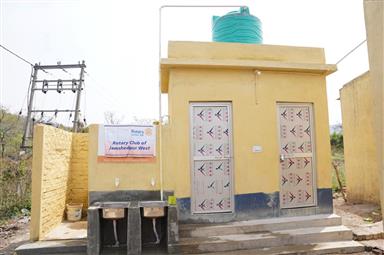 Installation of Toilet & Hand Wash Area at Chimti