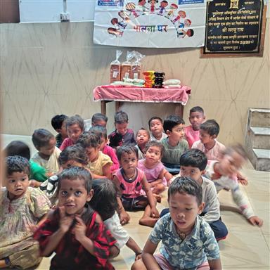 Food Distribution at Palna Ghar