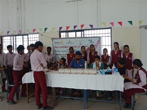 Anemia Check-up Camp at Sri Ram English School
