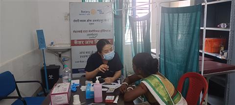 Cancer Screening Camp at Chakulia