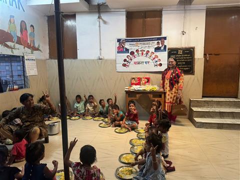 Food Distribution at Palna Ghar