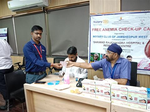 Anemia Check-up Camp at Arka Jain University