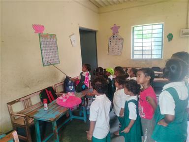 Daily classes at Toddlers School in Murgaguttu