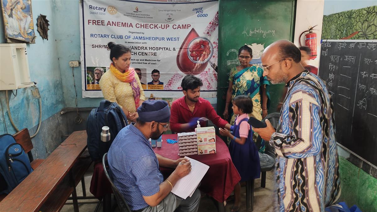 Anemia Check-up Camp at Upgraded Middle School