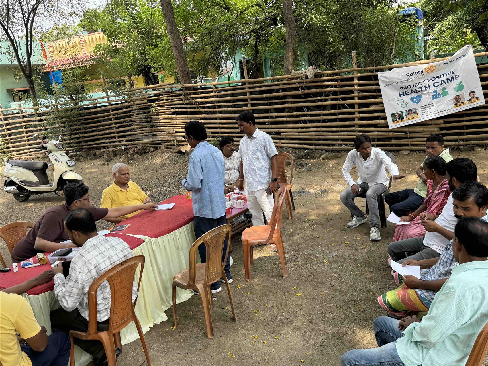 Project Positive Health Camp at Icchapur