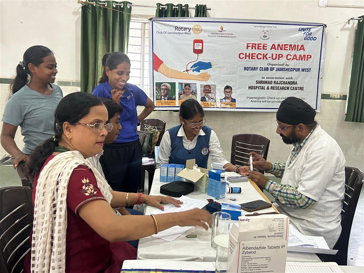 Anemia Check-up Camp at KPS, Gamharia