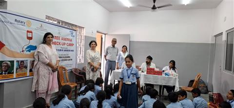 Anemia Check-up Camp at RMS School, Sonari