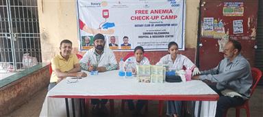 Anemia Check-up Camp at Mango Bus Stand