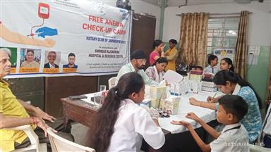 Anemia Check-up Camp at Narbheram School
