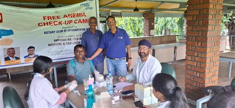 Anemia Check-up Camp at Golmuri Golf Course