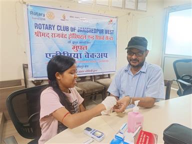 Anemia Check-up Camp at M/s Precision Cups Pvt Ltd