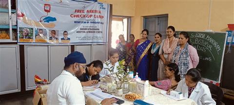 Anemia Check-up Camp at Ram Mandir, Bistupur