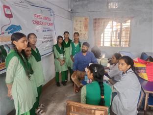 Anemia Check-up Camp at Mithila High School Sonari