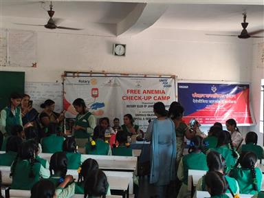 Anemia Check-up Camp at KGBV, Gamharia