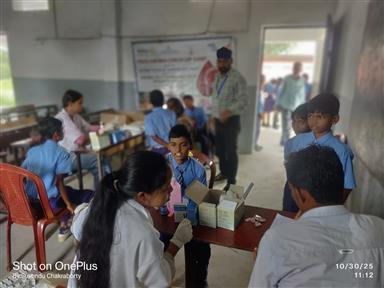 Anemia Check-up Camp at Vishwa Vikas Vidyalaya