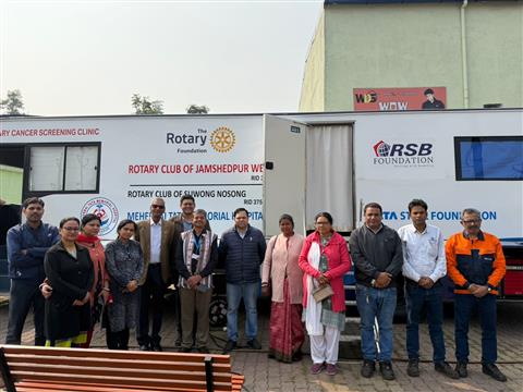 Mobile Cancer Screening Camp at Gamharia