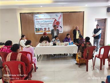 Anemia Check-up Camp at Ashiana Gardens, Sonari