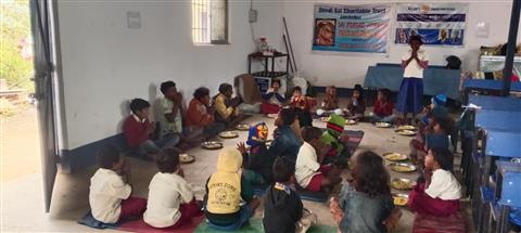 Daily mid-day meal at Chimti Toddlers School