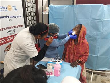 Mobile Cancer Screening Camp at Birsanagar