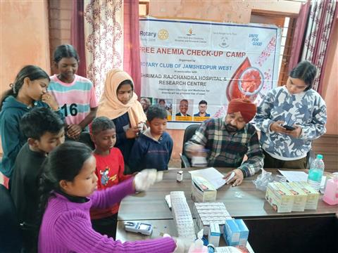Anemia Check-up Camp at Panchayat Bhawan Haludbani