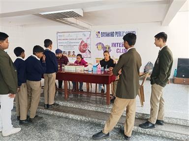 Anemia Check-up Camp at Dayanand Public School