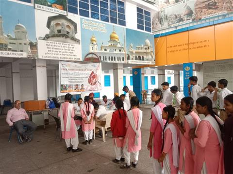 Anemia Check-up Camp at Guru Nanak High School