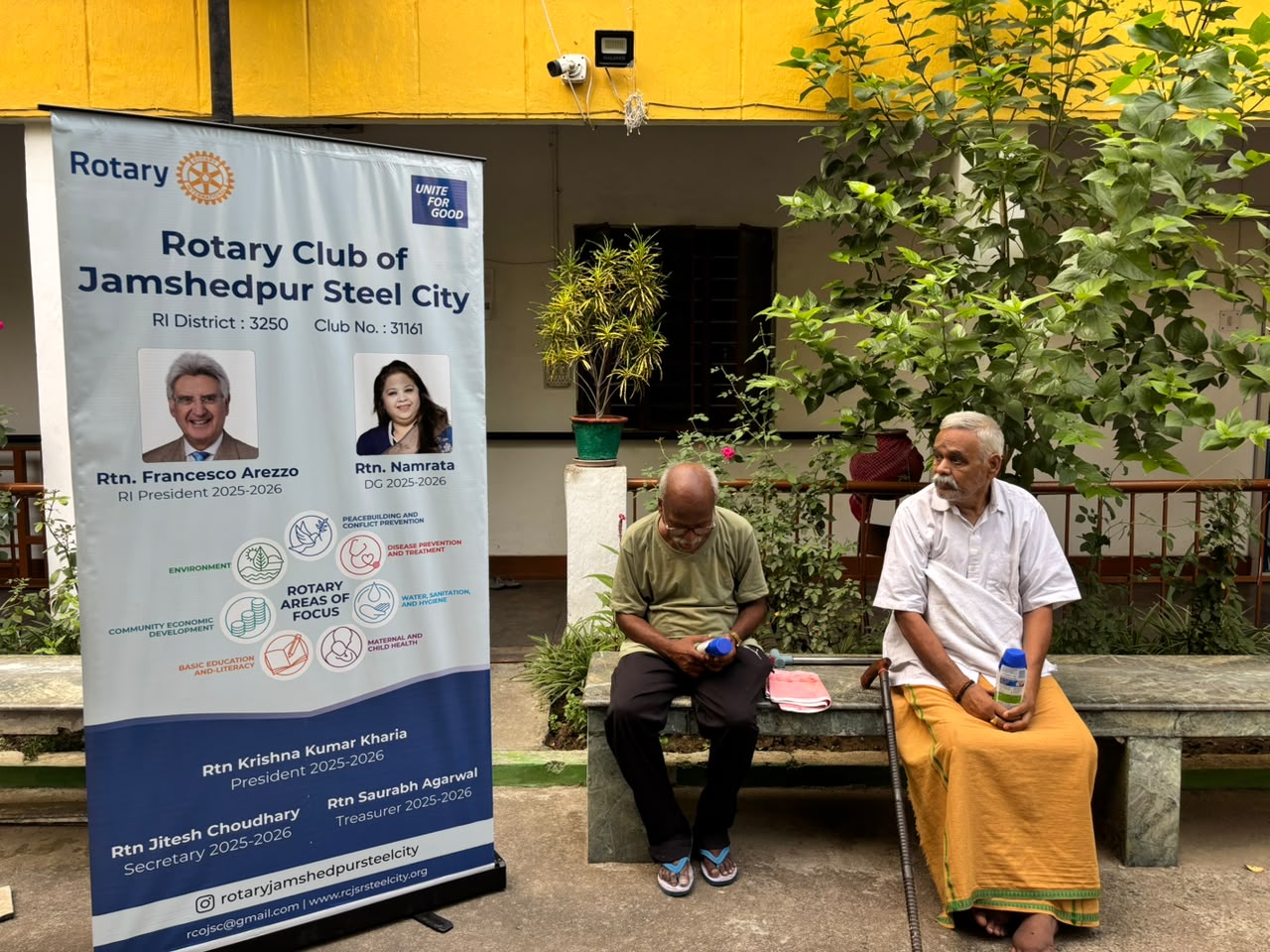 Distribution of Essential Kits at Old Age Home