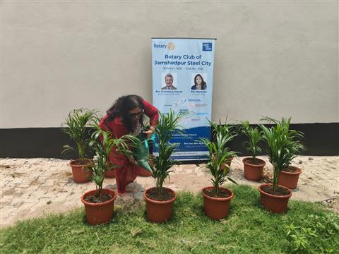 TREE PLANTATION AT DIVYAJYOTI NETRAHEEN VIDYALAYA