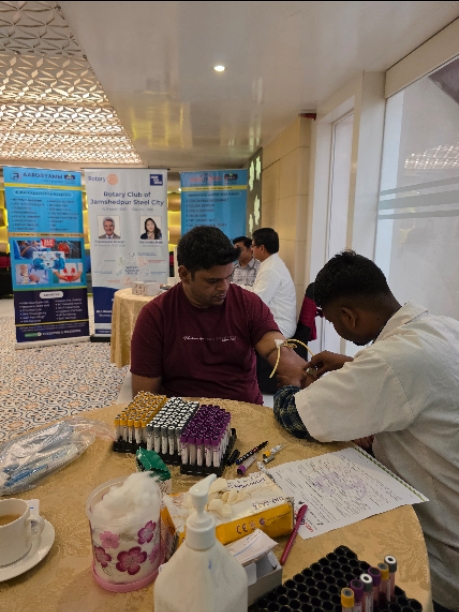 Health checkup camp at Hotel Center point