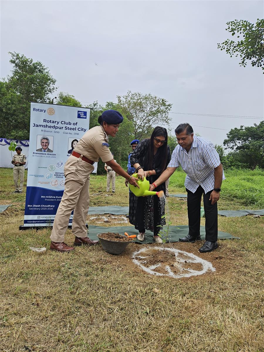 TREE PLANTATION AT CRPF CAMP
