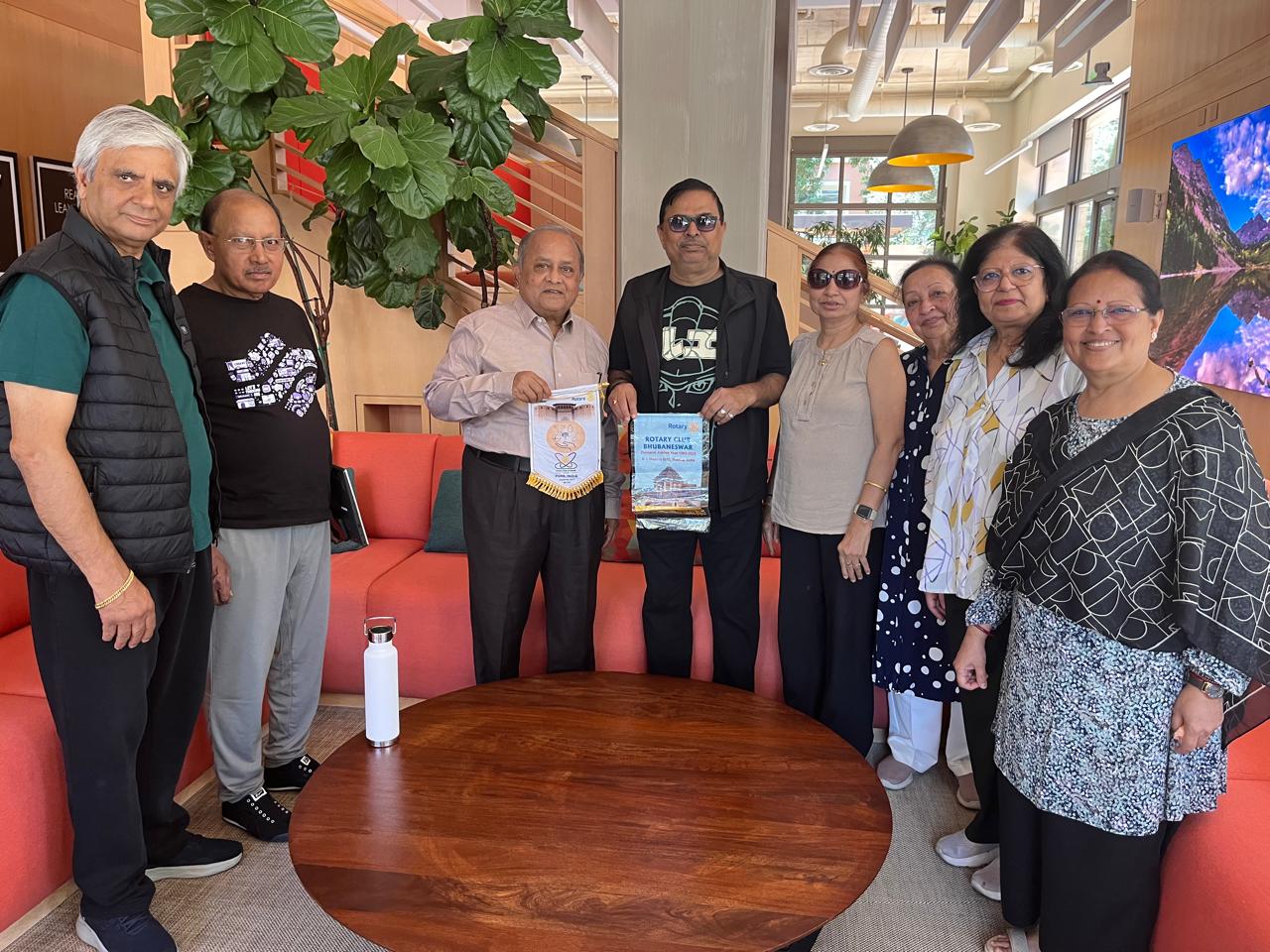 Flag  Exchange  with  Roary Club of Aundh