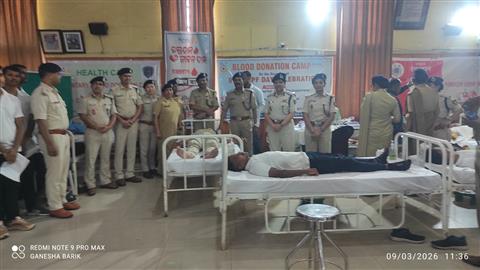 Blood donation camp at CRPF, Bhubaneswar