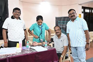 Free health check up camp at Rotary Bhavan