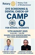 Eye & Dental camp at Ekamra Ucha School, Bbsr