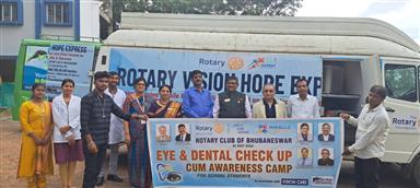 Eye and dental check up at Blossom School