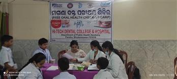 Eye & dental camp at Saraswati vidya Mandir