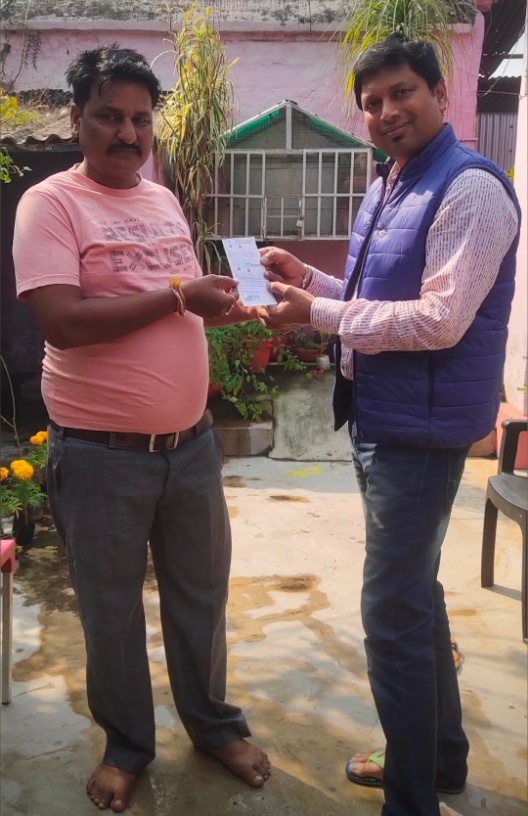 Blood card donated 