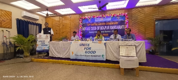 Installation ceremony of R.C.Bolpur Rangamati 