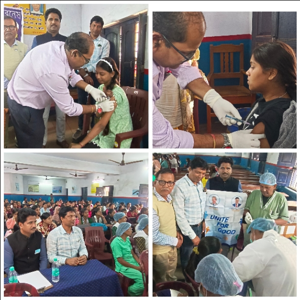134 students of Adarsh Hindi high school were give