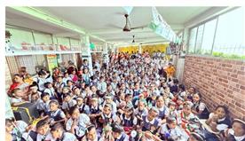 Stationery and Chocolates to over 800 students